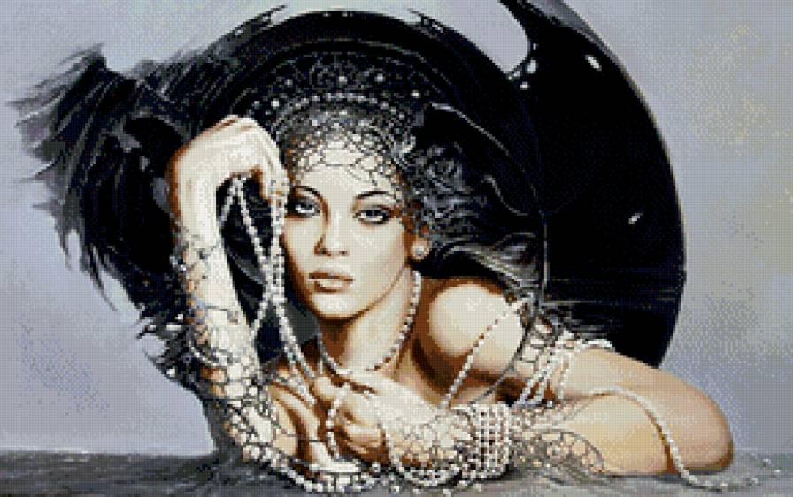 картина - девушка - предпросмотр