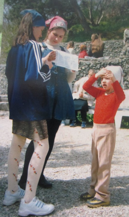 Пасха. - отроковицы, трое, девочки - оригинал