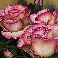 Схема вышивки «Розы с каймой»