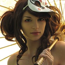 Девушка с зонтиком