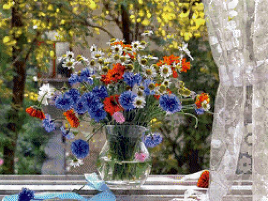 полевые цветы - натюрморт, цветы, полевые цветы - предпросмотр