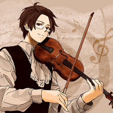 Схема вышивки «Австрия скрипач»