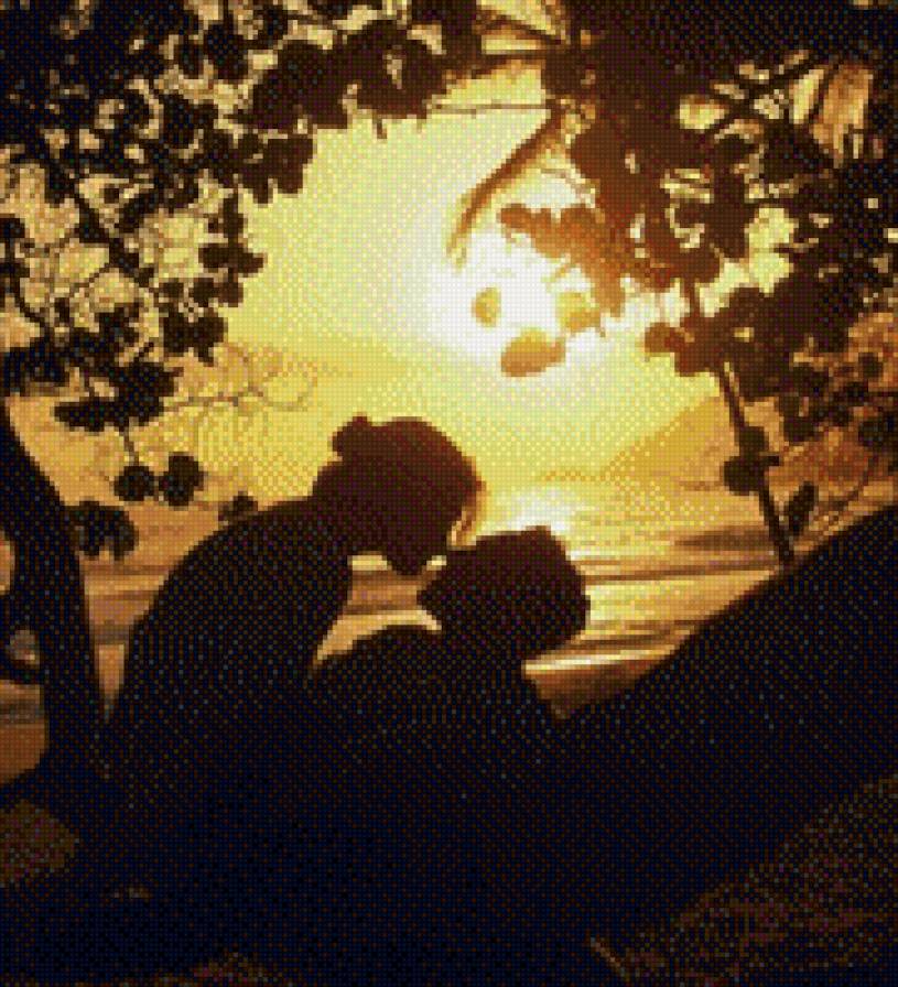 влюбленные на закате - на закате - предпросмотр