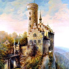 Схема вышивки «горный замок»