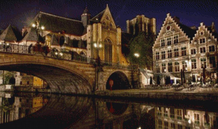бельгия - мост город - предпросмотр