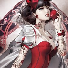 Схема вышивки «белоснежка»