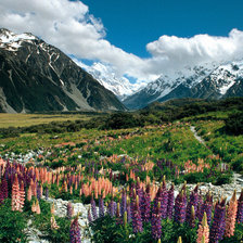 Схема вышивки «Горный пейзаж»
