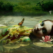 Схема вышивки «Взгляд русалки»