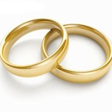 Схема вышивки «Обручальные кольца»