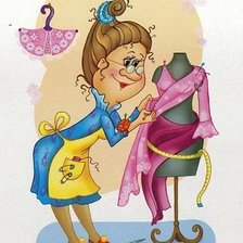 Схема вышивки «Модистка»