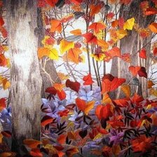 Схема вышивки «Яркая осень»