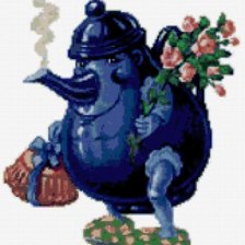 Схема вышивки «Спешу на чай»