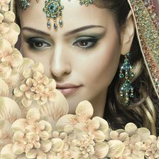 Схема вышивки «Восточная красавица»