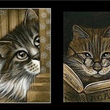 Схема вышивки «коты»