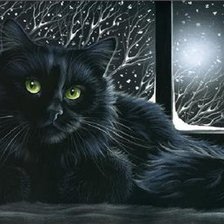 Схема вышивки «коты»