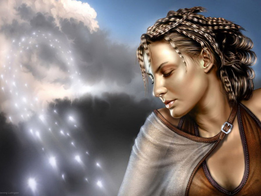 №761536 - взгляд, девушка, женщина, красота - оригинал