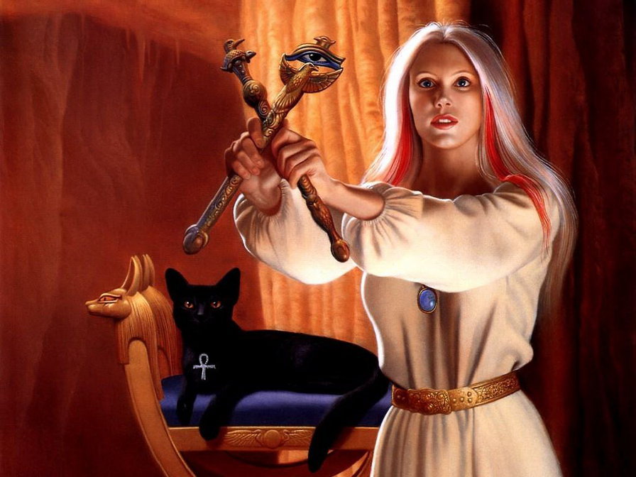 Калдунья - взгляд, красота, женщина, девушка - оригинал