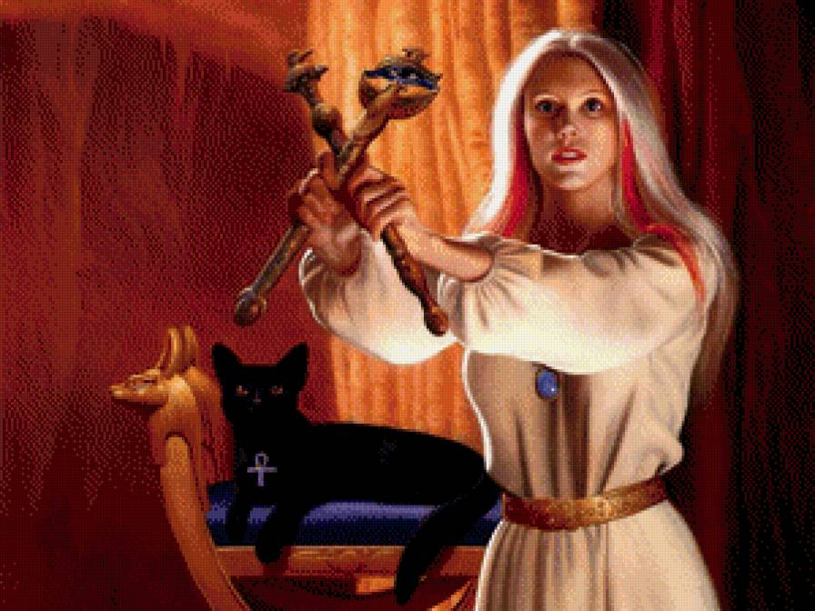 Калдунья - красота, взгляд, женщина, девушка - предпросмотр