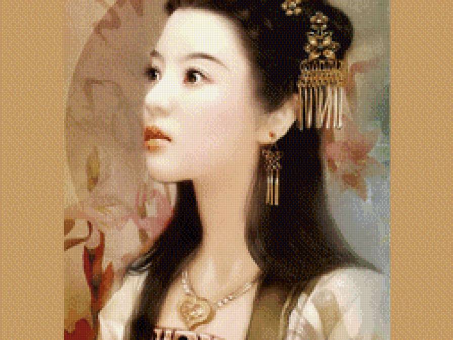 японка - портрет - предпросмотр