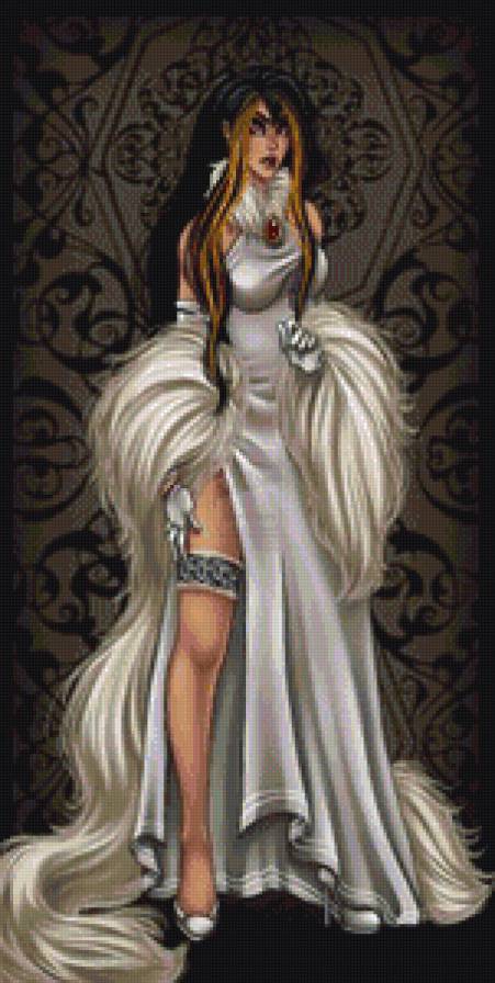 дева в белом - фэнтези, девушка - предпросмотр