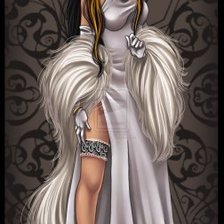 Схема вышивки «дева в белом»