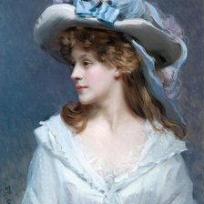 Схема вышивки «девушка»