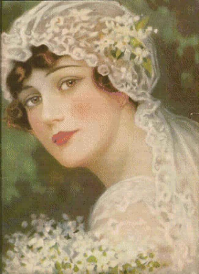 серия ,,женщины" - женщина.цветы - предпросмотр