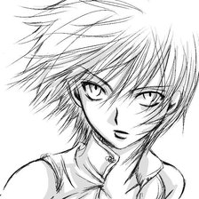 Схема вышивки «Мальчик набросок»