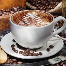 Схема вышивки «кофе»