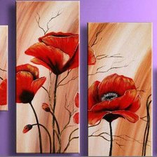 Схема вышивки «Маки»