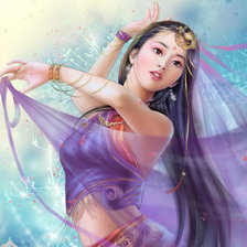 Схема вышивки «Танцовщица»