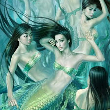 Схема вышивки «В царстве русалок»