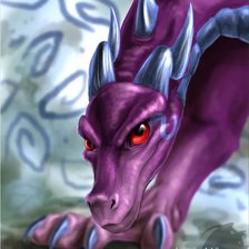 Схема вышивки «дракон»