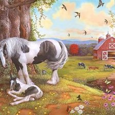 Схема вышивки «на ферме»