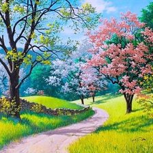 Схема вышивки «сад»