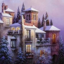 Схема вышивки «Первый снег. Покров.»