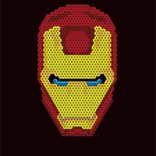Схема вышивки «iron man»