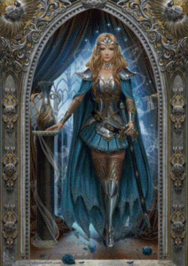 фэнтези - воин, фэнтези, девушка - предпросмотр