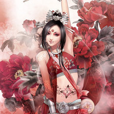 Схема вышивки «анимэ»