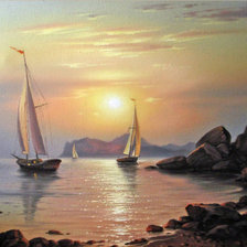 Схема вышивки «Морские пейзажи Сергея Стоева»