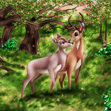 Схема вышивки «Бэмби»