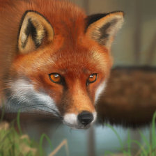 Схема вышивки «лиса»