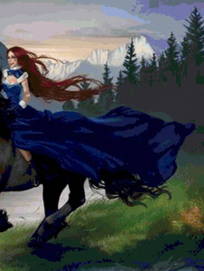 Doncella en su Caballo 2da parte - dama - предпросмотр