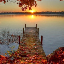 Схема вышивки «Осенний закат.»