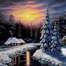 Схема вышивки «ЗИМА»