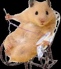 Схема вышивки «хомяк»