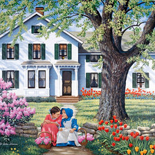 Схема вышивки «Деревенька 24.»