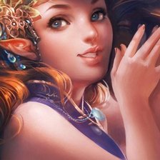 Схема вышивки «девушка»