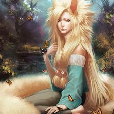 Схема вышивки «девушка»