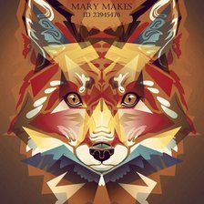 Схема вышивки «Лис»